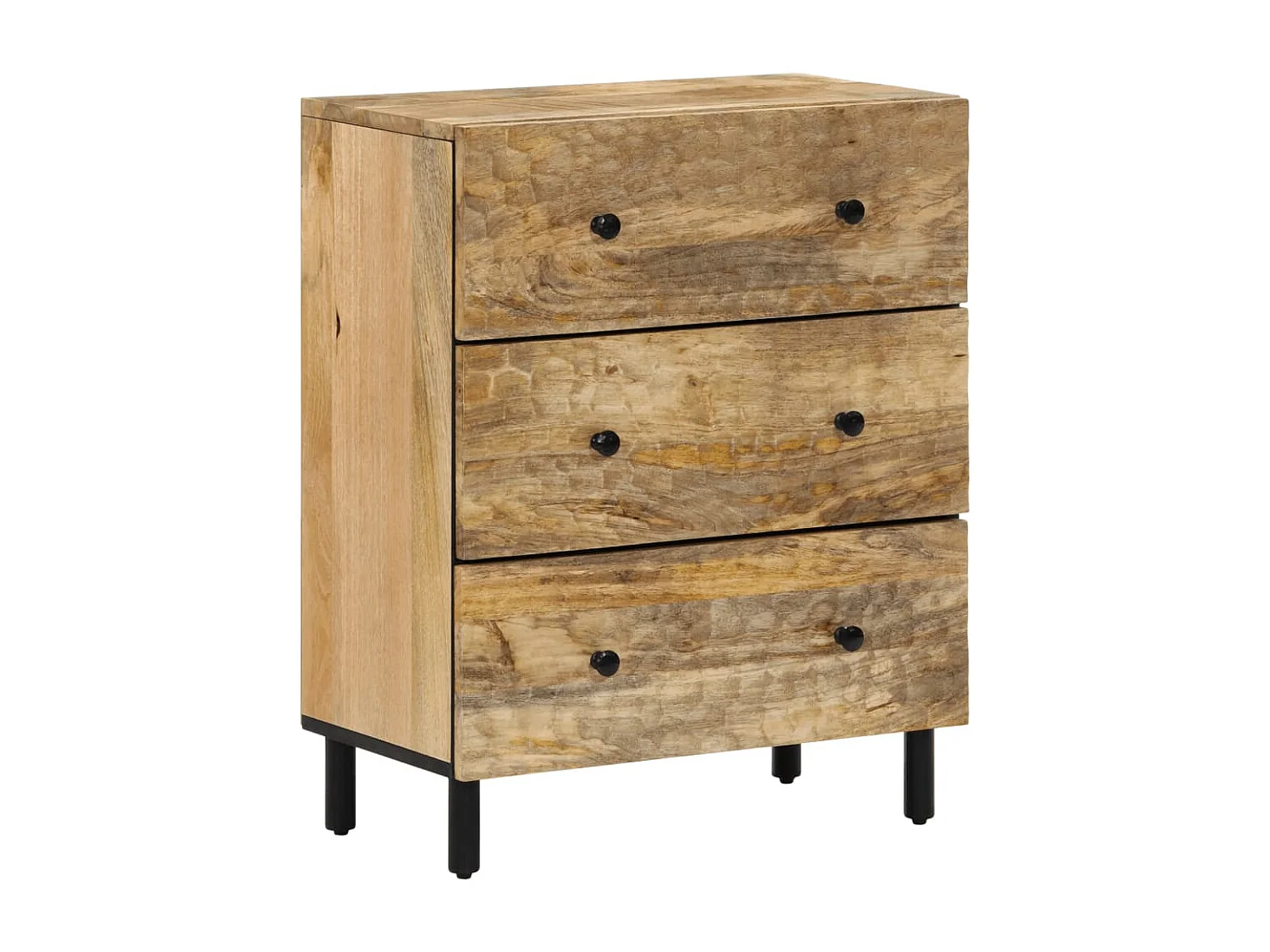 Armario auxiliar madera maciza de mango 60x33x75 cm ES889821