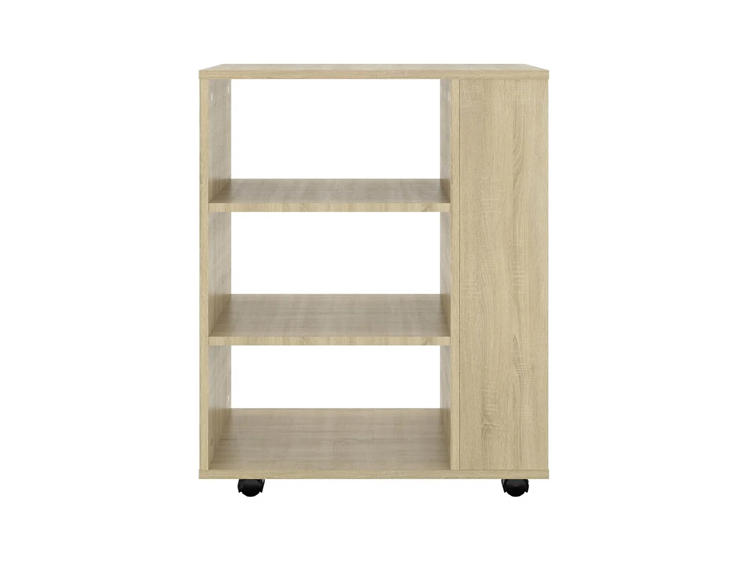 Rolkast 60x35x75 cm bewerkt hout sonoma eikenkleurig BE810515