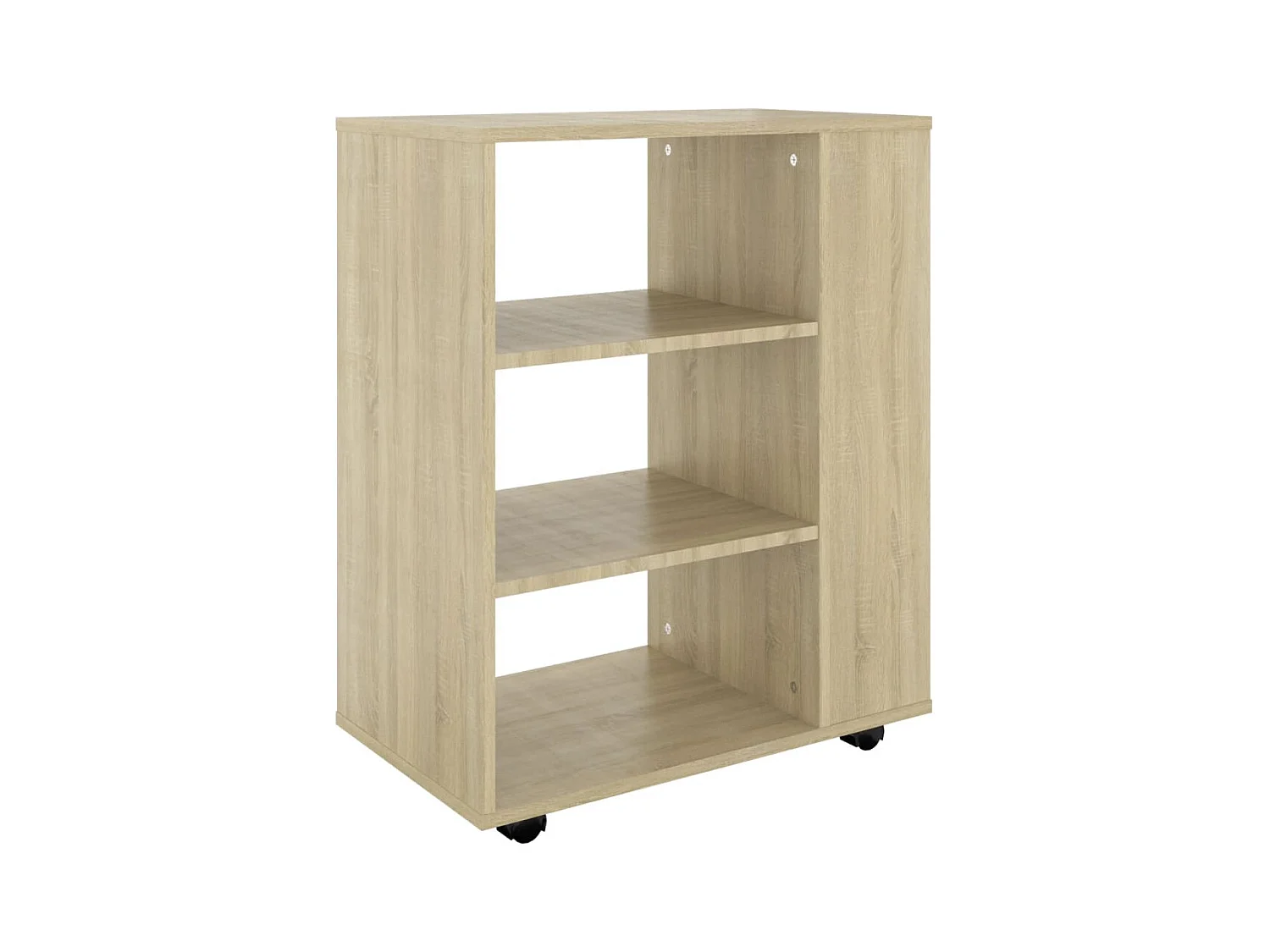 Rolkast 60x35x75 cm bewerkt hout sonoma eikenkleurig BE810515