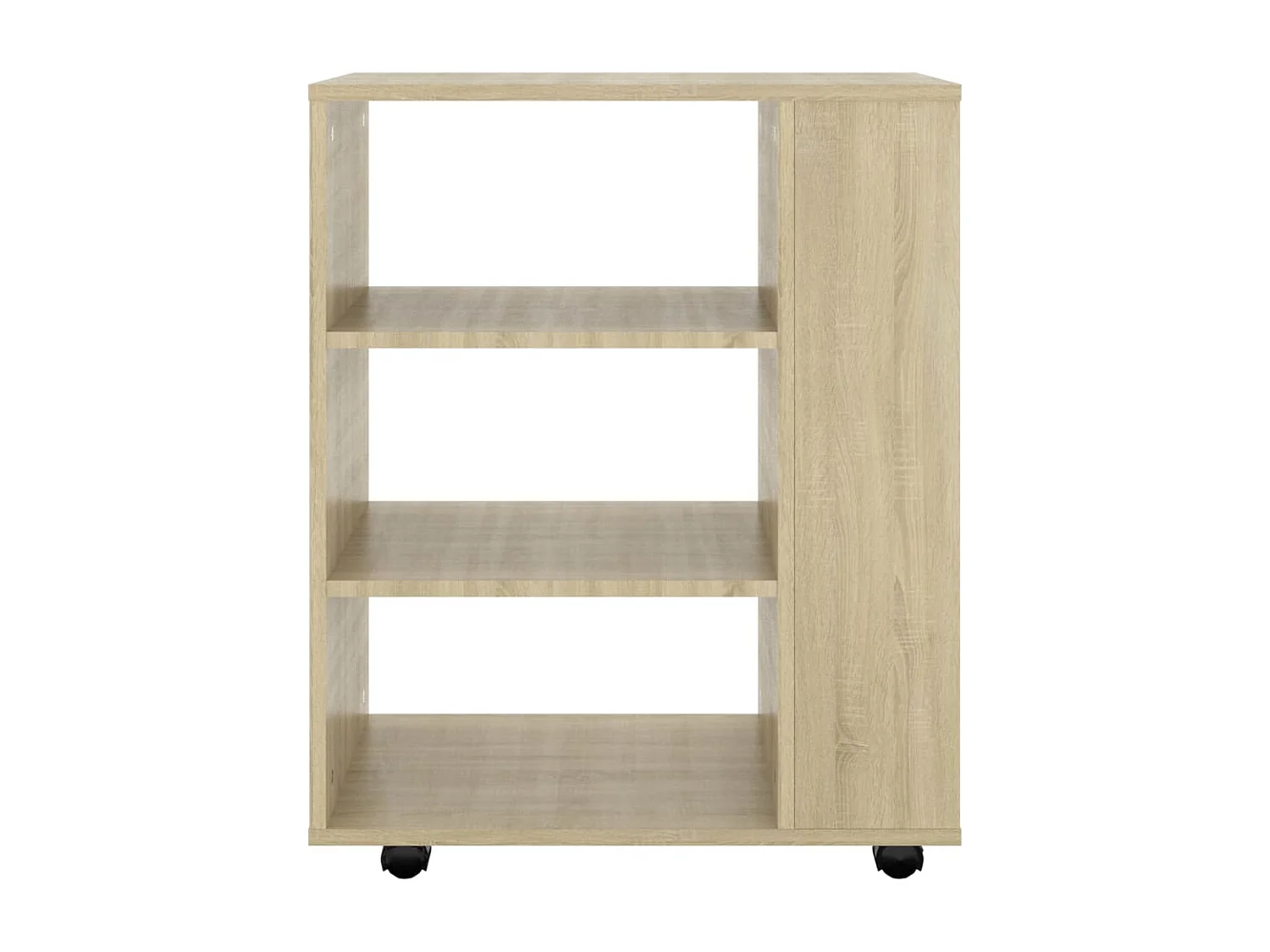 Armoire à roulettes Chêne Sonoma 60x35x75 cm Aggloméré FR89659