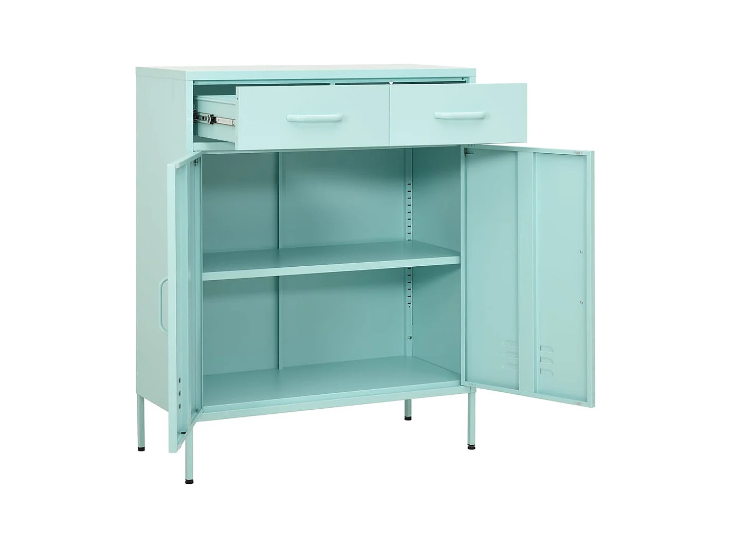 Armoire de rangement Vert menthe 80x35x101,5 cm Acier FR26972