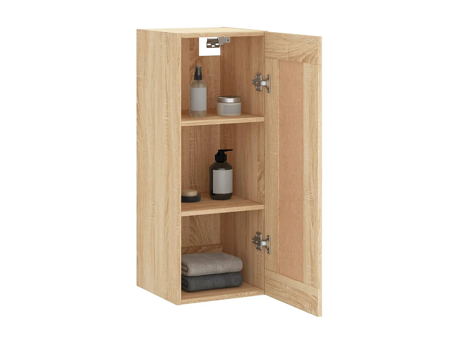 Armario de pared madera ingeniería roble Sonoma 34,5x34x90 cm ES340331