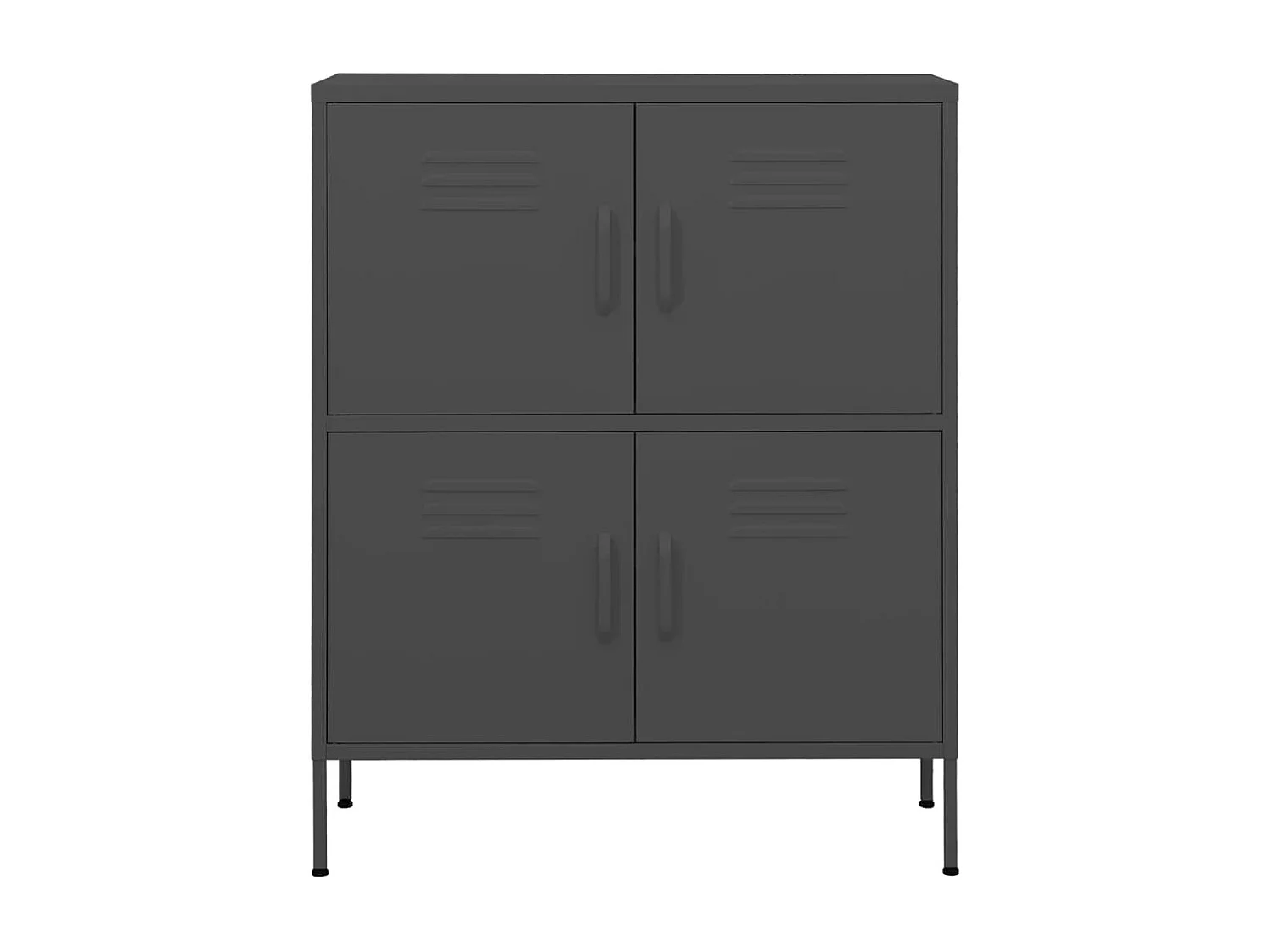 Armoire de rangement Anthracite 80x35x101,5 cm Acier FR87189