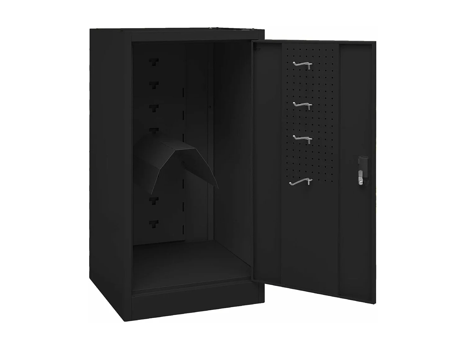 Armoire à selles Noir 53x53x105 cm Acier FR25964