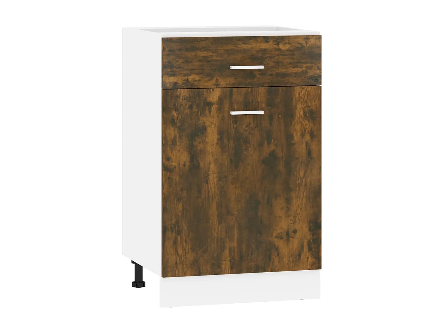 Armoire de plancher à tiroir Chêne fumé 50x46x81,5 cm Bois FR36369