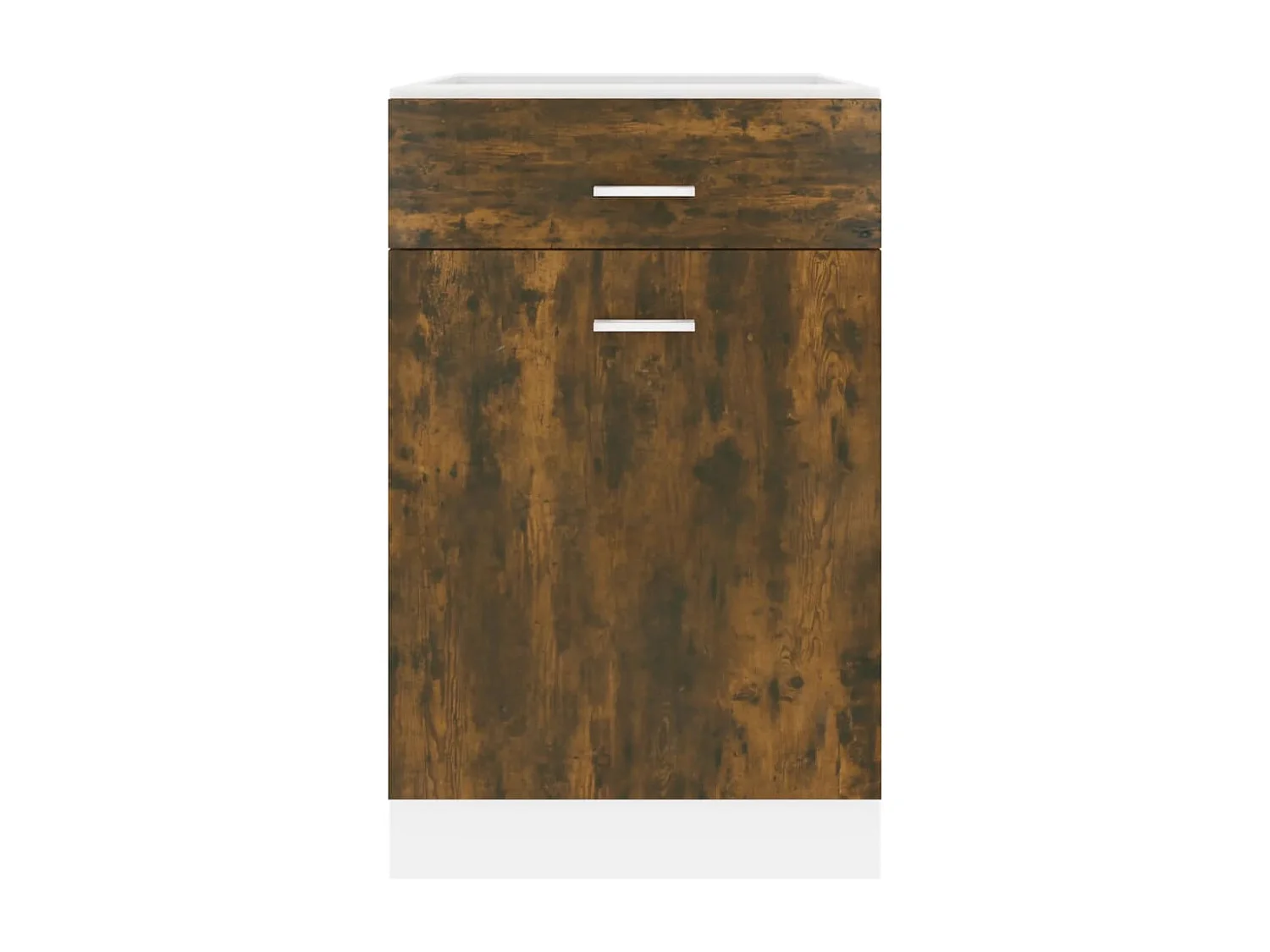 Armoire de plancher à tiroir Chêne fumé 50x46x81,5 cm Bois FR36369