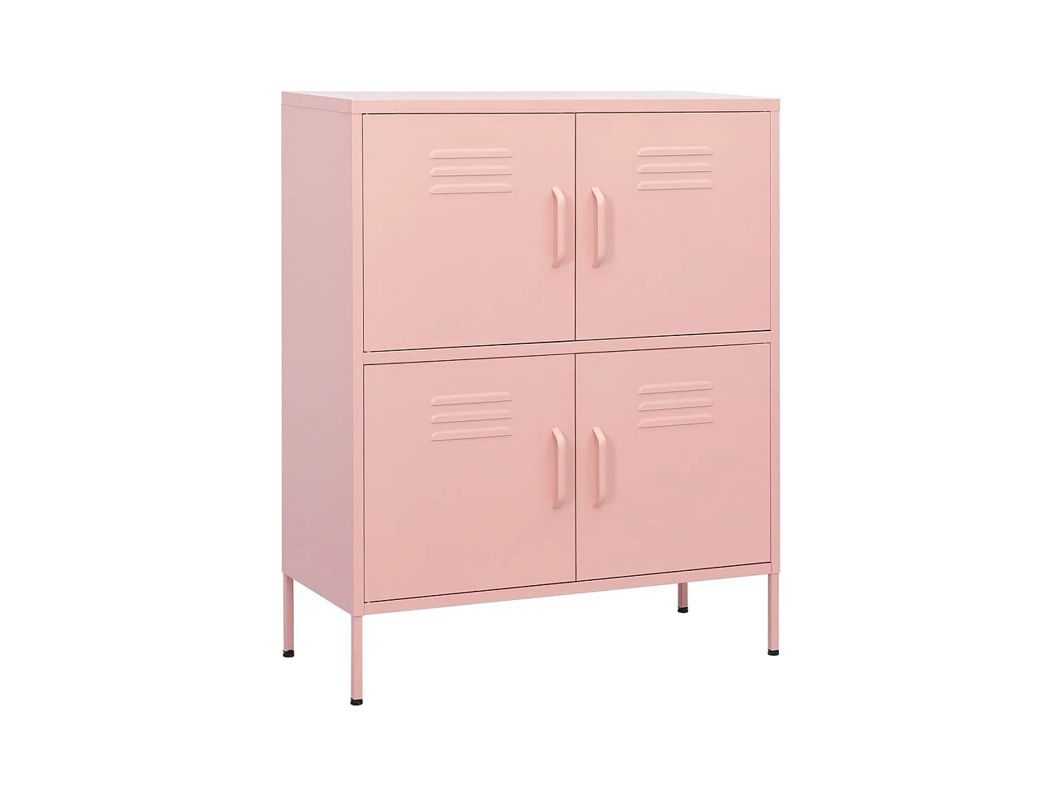 Armario de almacenamiento acero rosa 80x35x101,5 cm ES916009