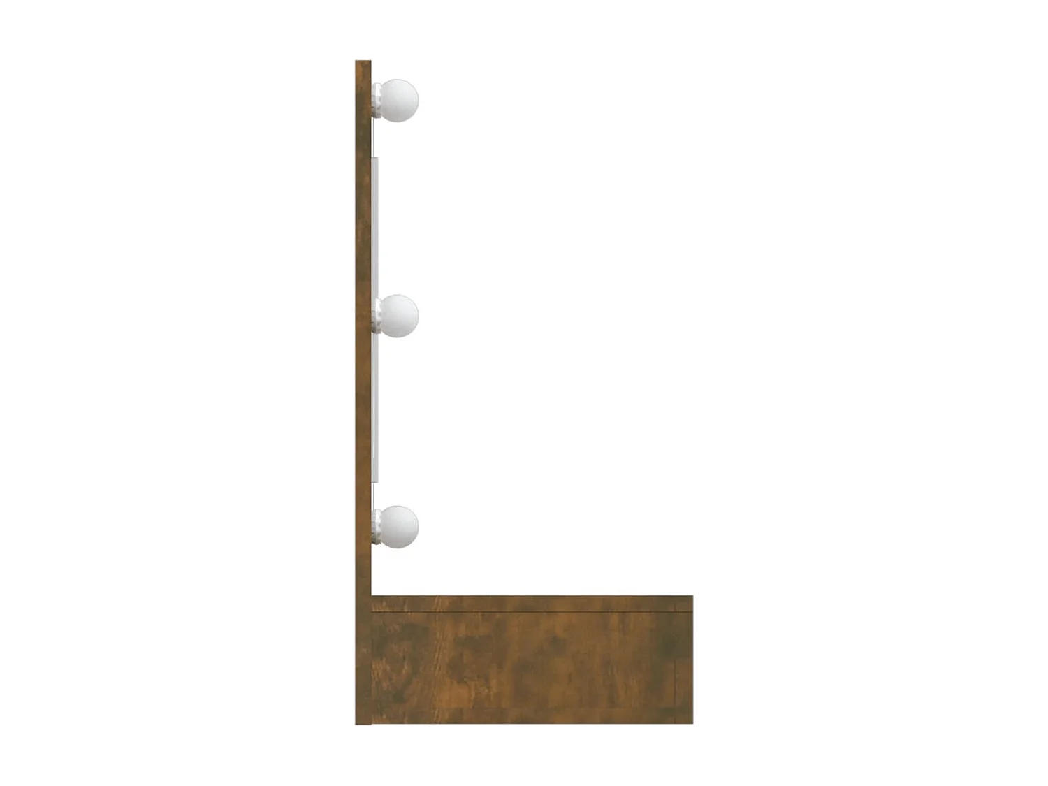 Armoire à miroir avec LED Chêne fumé 90x31,5x62 cm FR33181