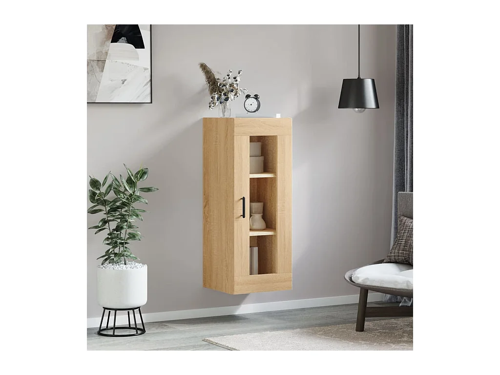 Armario de pared roble Sonoma 34,5x34x90 cm ES665039