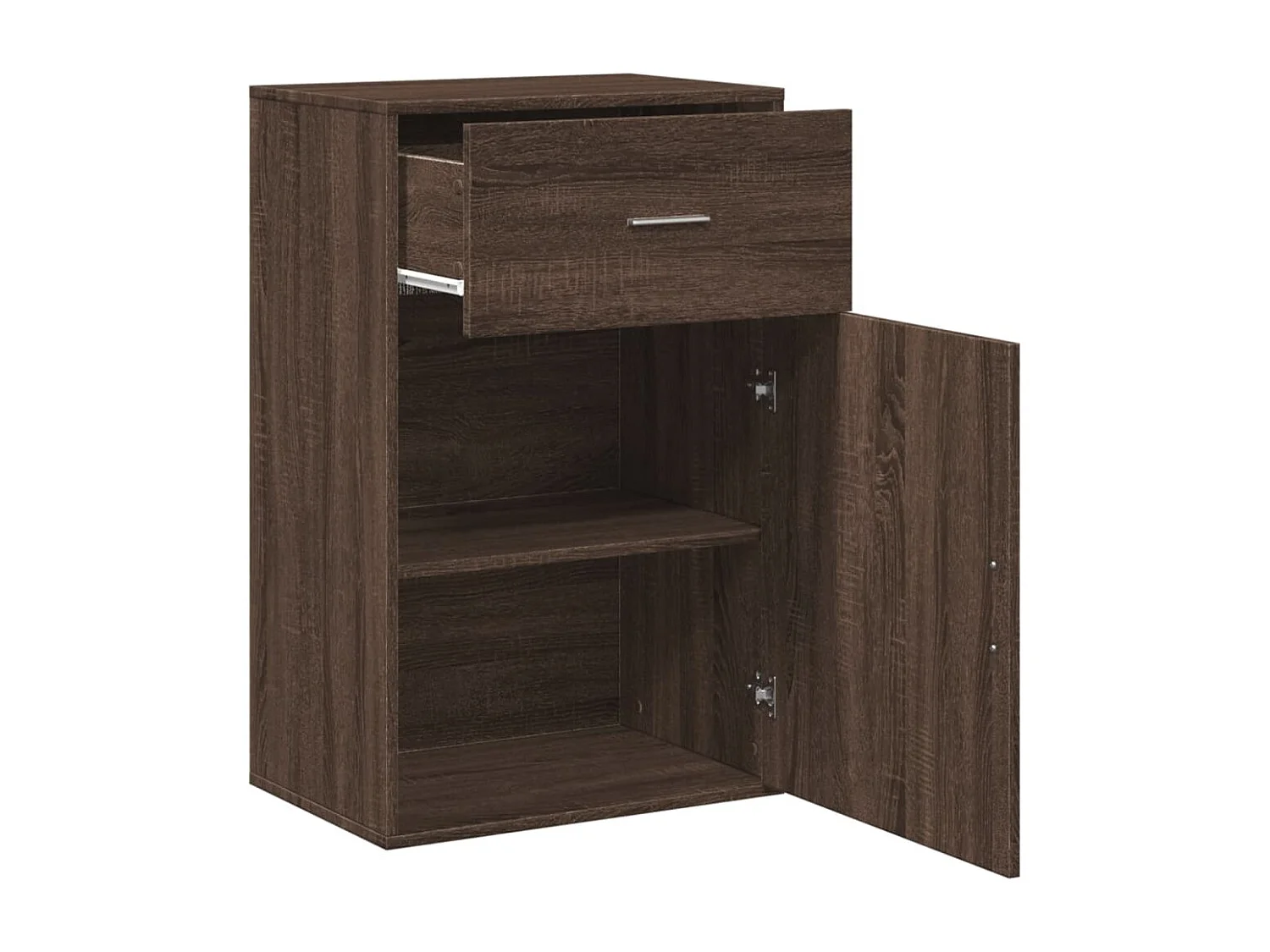 Armoire de rangement chêne marron 56,5x39x90 cm bois ingénierie FR46112