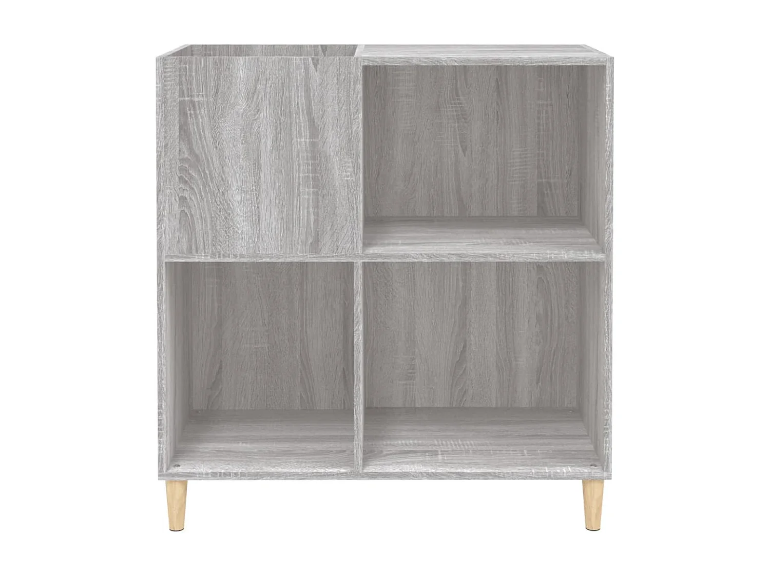 Armoire à disques sonoma gris 84,5x38x89 cm bois d'ingénierie FR52268