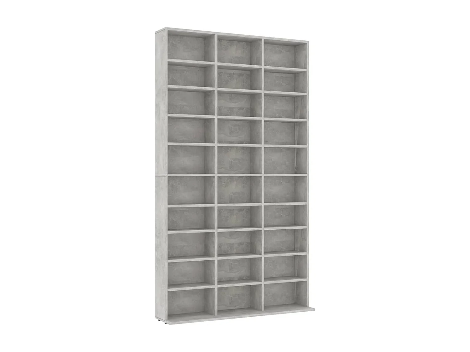Armoire à CD Gris béton 102x16x177,5 cm Bois d'ingénierie FR50808