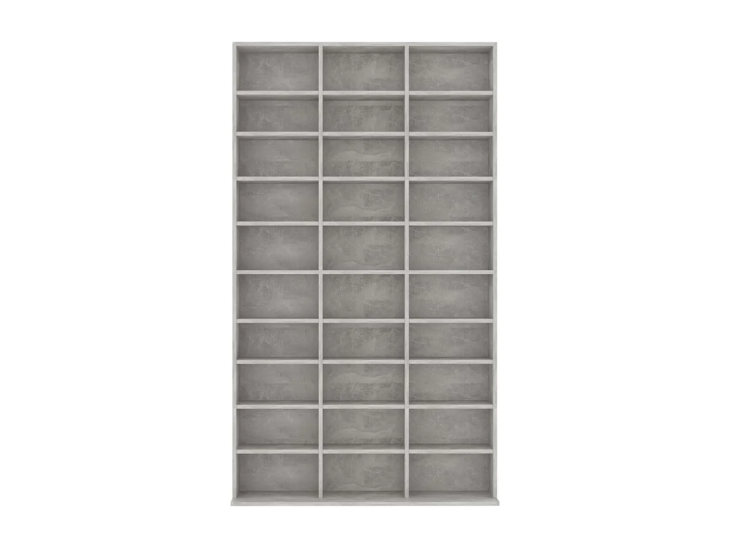 Armoire à CD Gris béton 102x16x177,5 cm Bois d'ingénierie FR50808