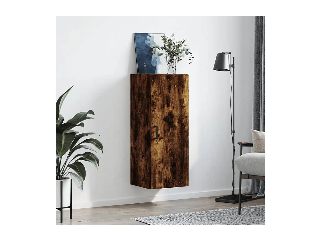 Armoire murale chêne fumé 34,5x34x90 cm FR31705