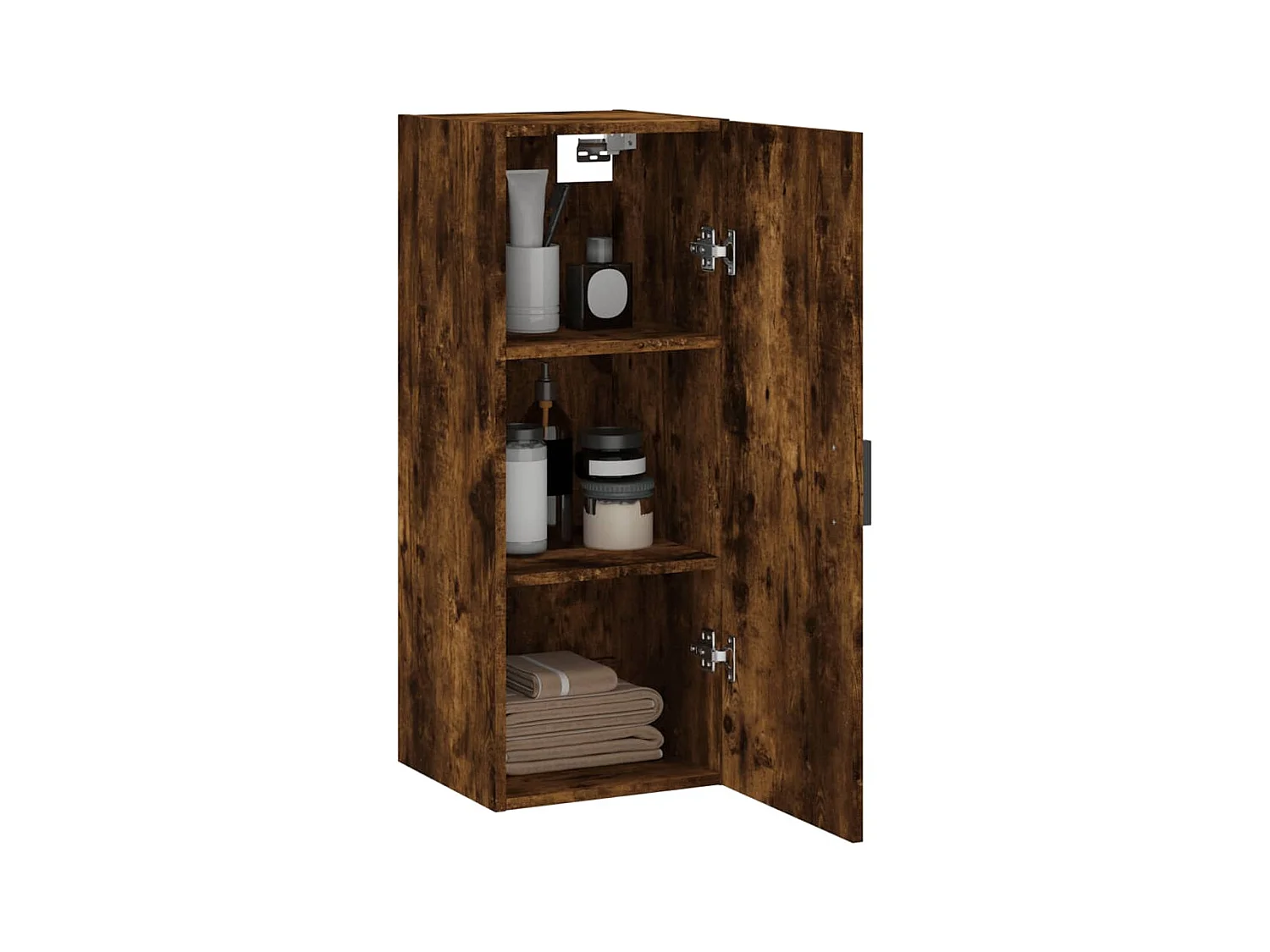 Armario de pared roble ahumado 34,5x34x90 cm ES210891