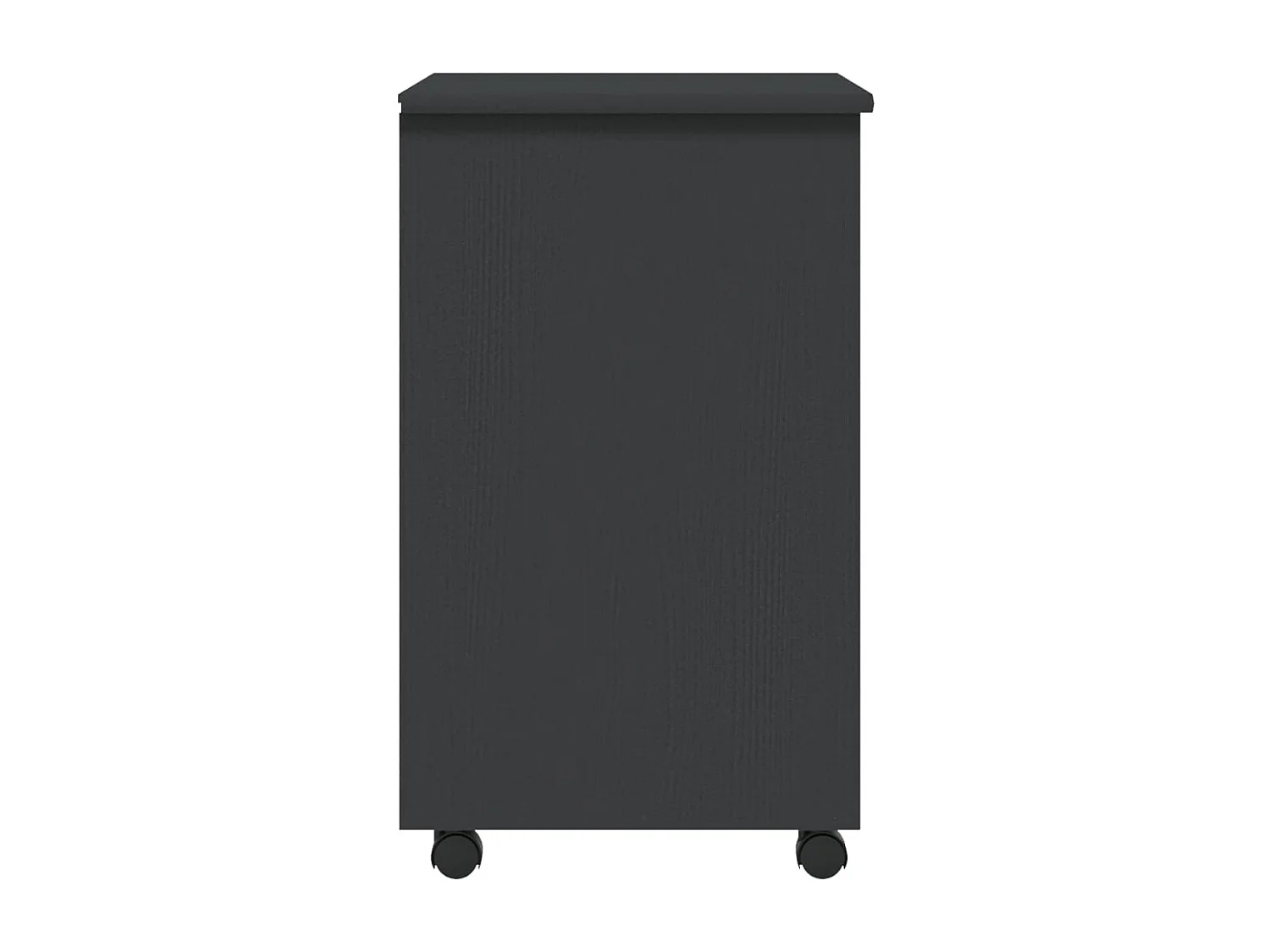 Armoire roulante avec tiroirs MOSS gris bois de pin solide FR31834