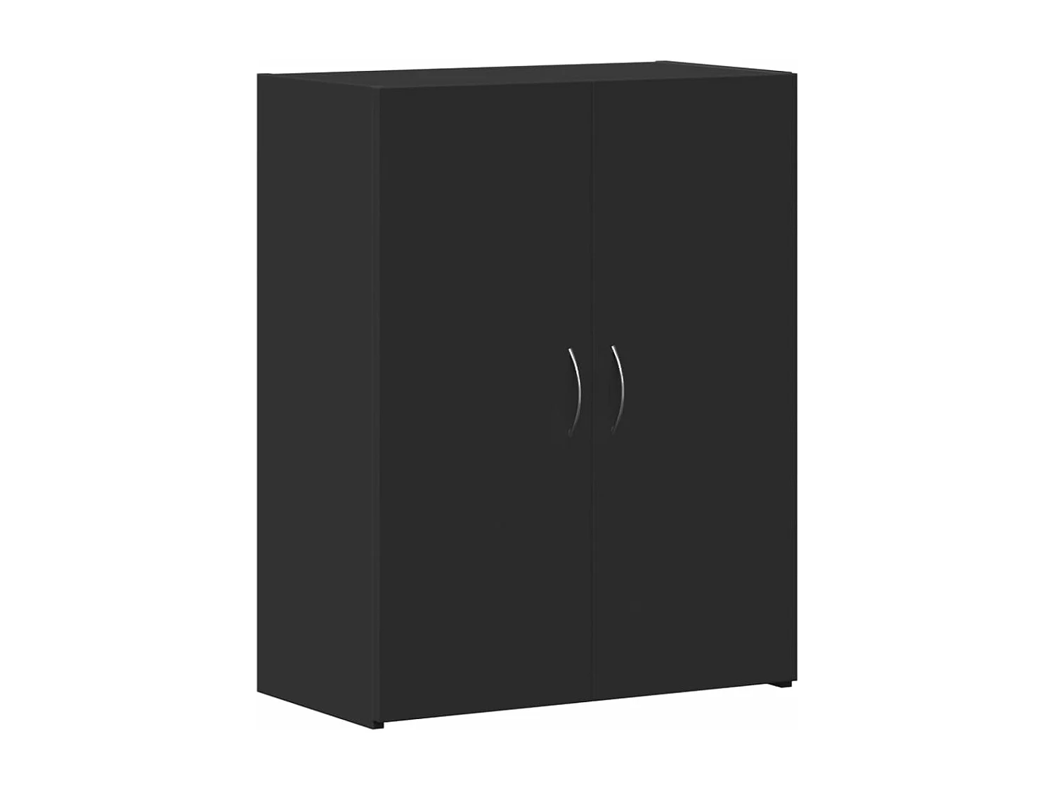 Armoire de classement noir 60x32x77,5 cm bois d'ingénierie FR13538