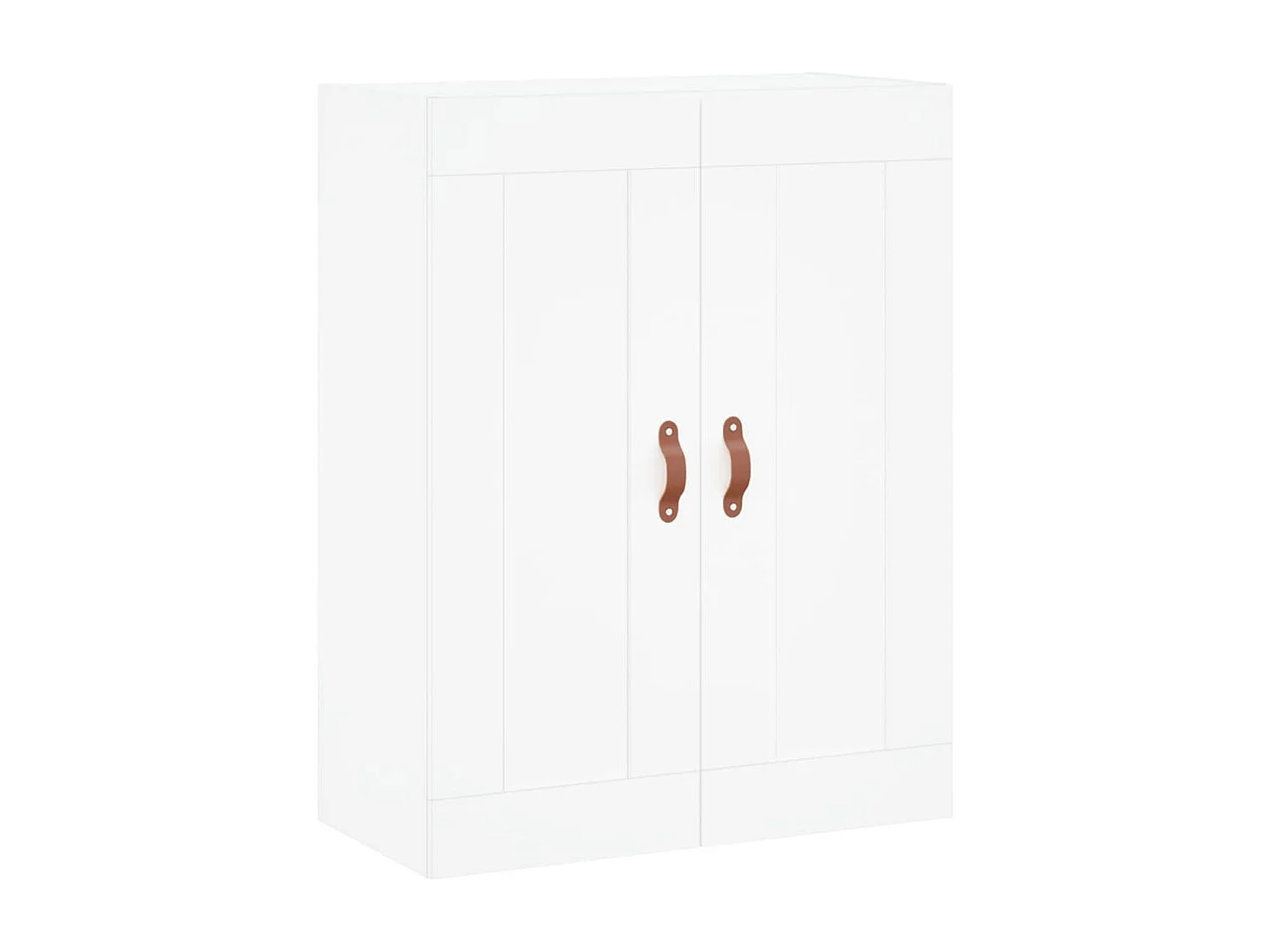 Armario de pared madera de ingeniería blanco 69,5x34x90 cm ES799191