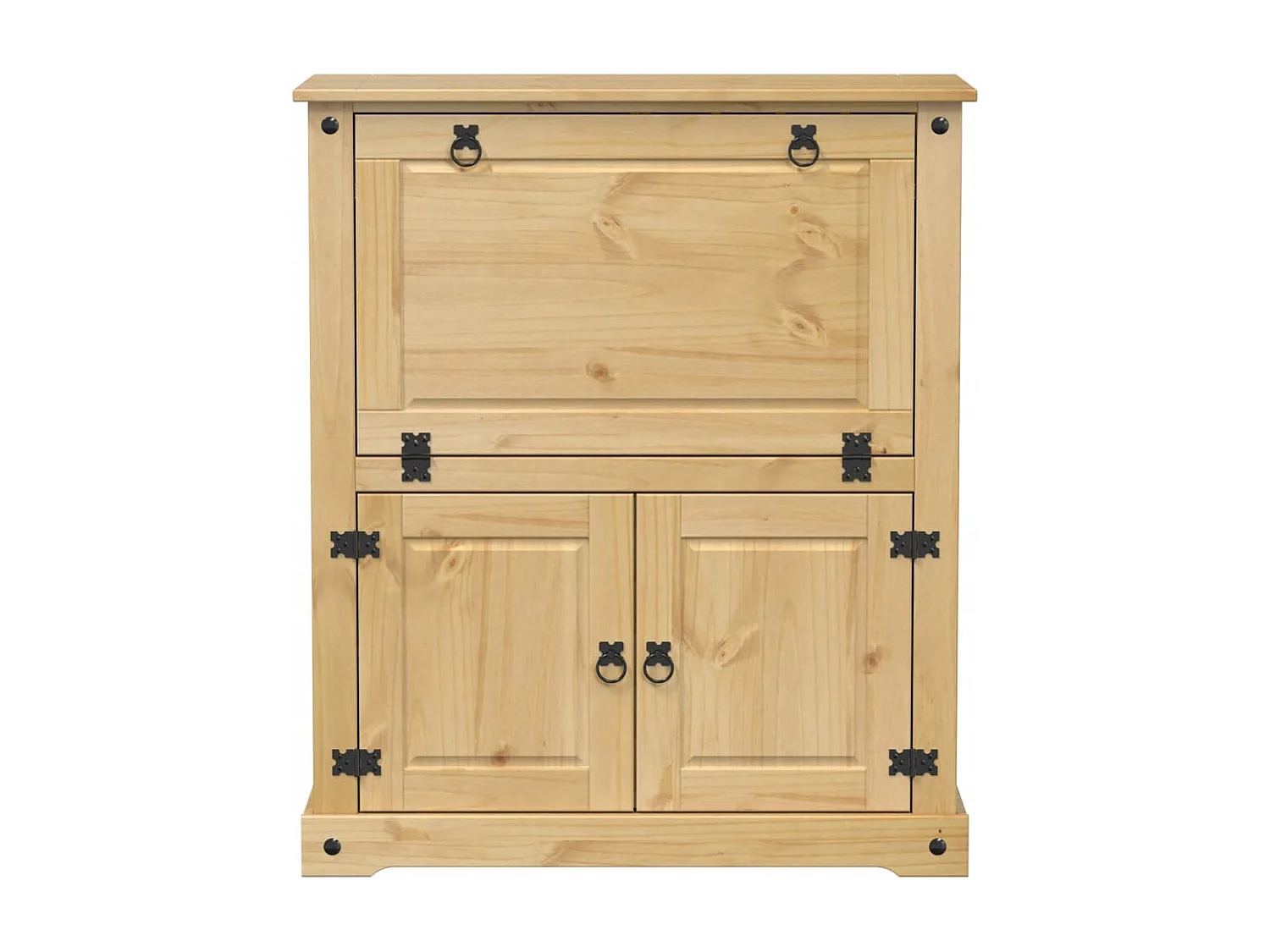 Botellero Corona madera maciza de pino 97x45x114 cm ES833100