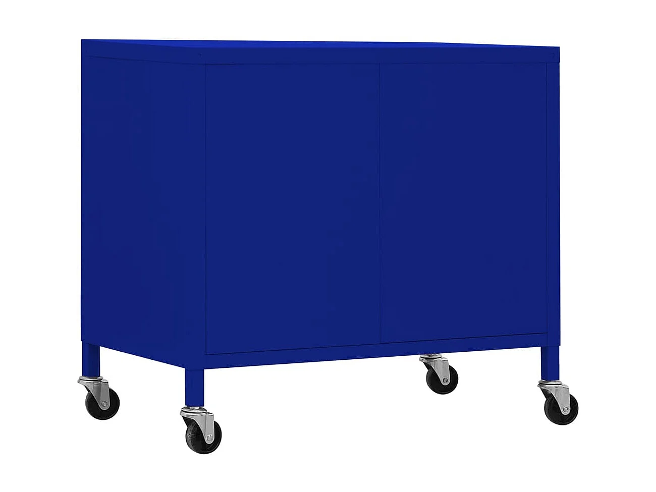 Opbergkast 60x35x56 cm staal marineblauw BE142796