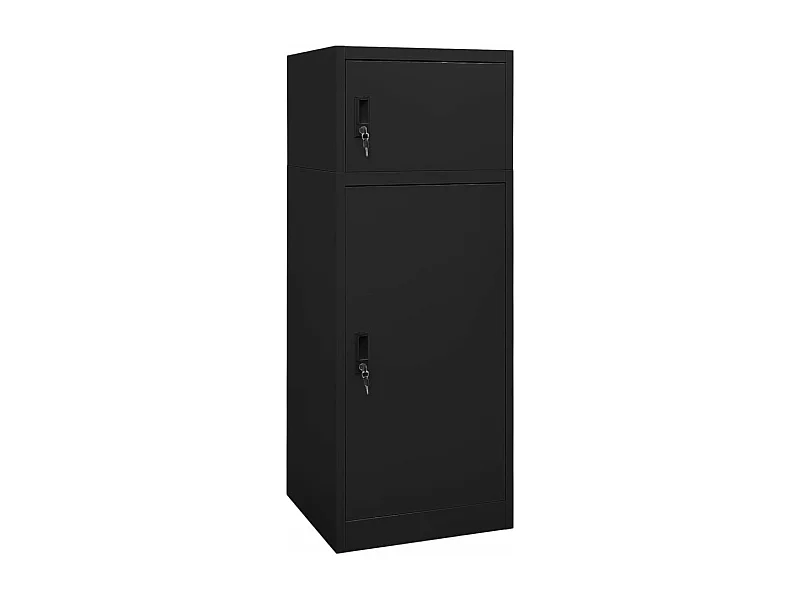 Armário para selas 53x53x140 cm aço preto PT363537