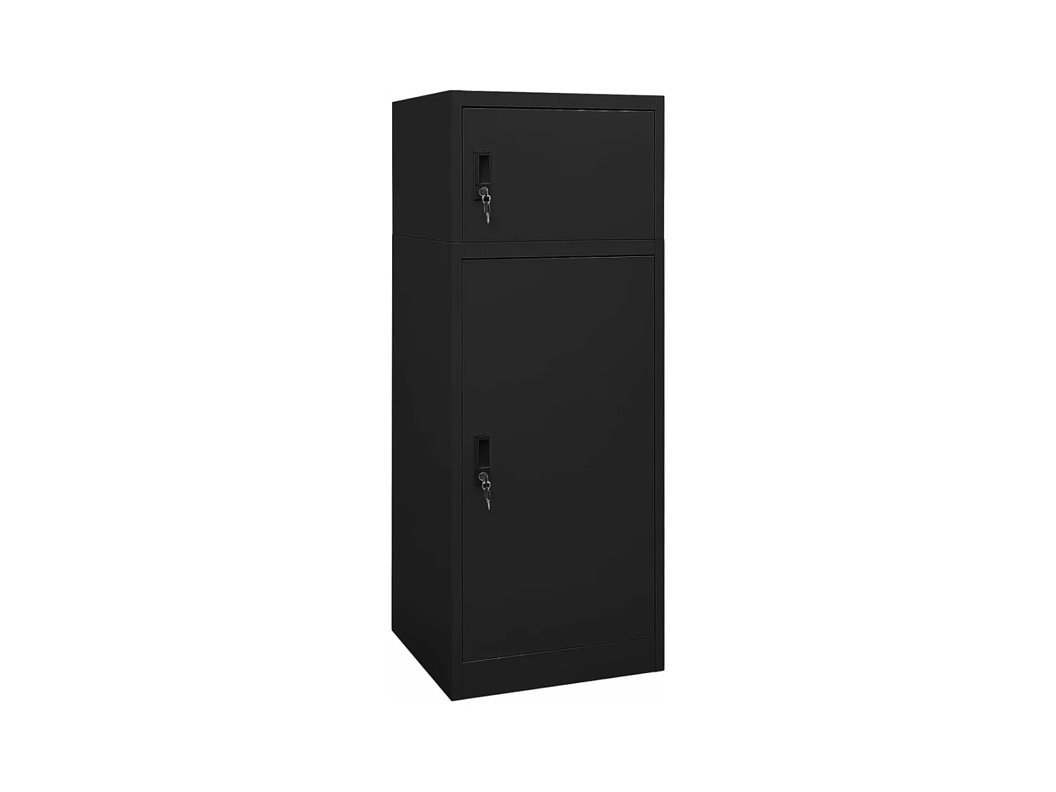 Armoire à selles Noir 53x53x140 cm Acier FR60654