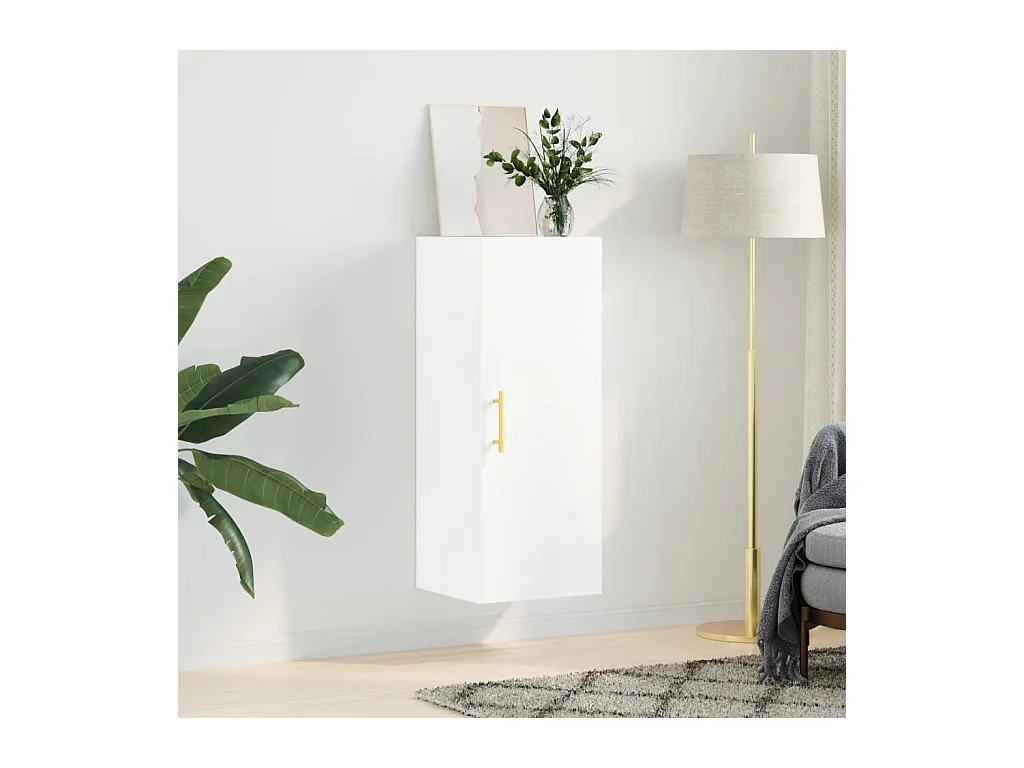 Armoire murale blanc 34,5x34x90 cm FR53520