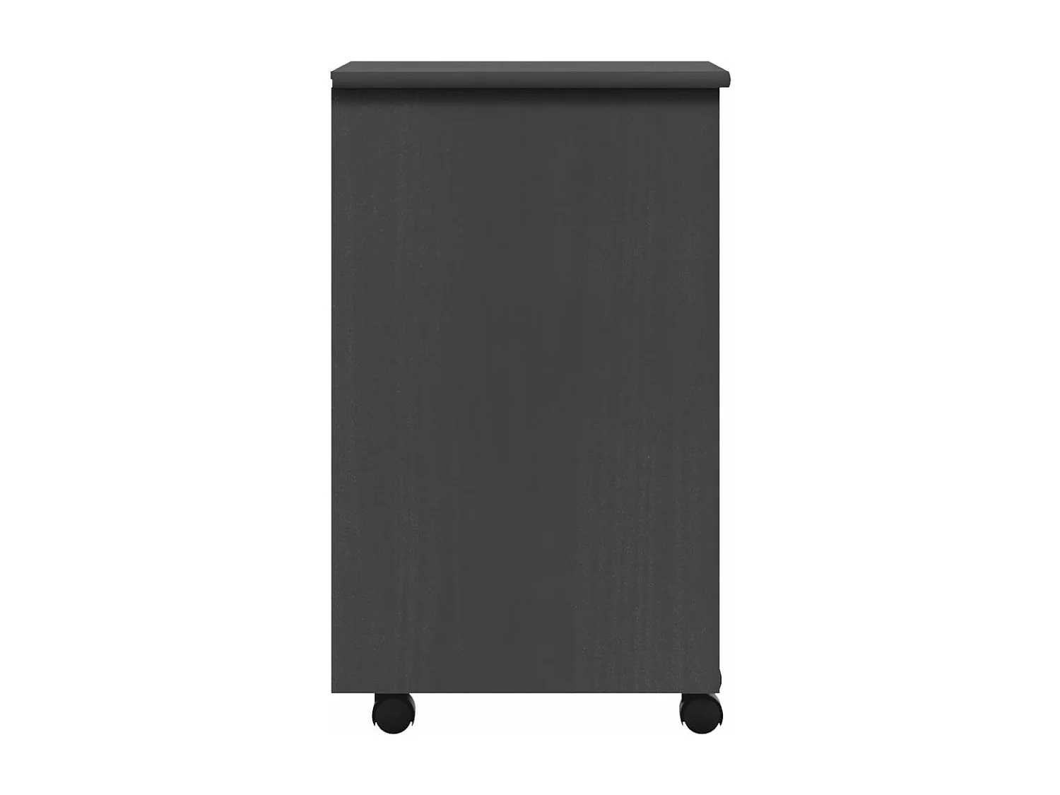 Armoire roulante avec tiroirs MOSS gris bois de pin solide FR41872