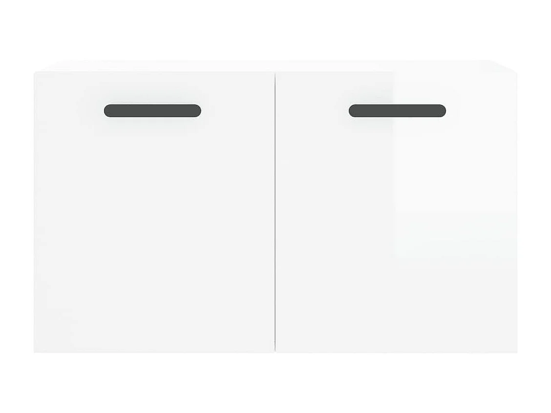 Armoire murale Blanc brillant 60x36,5x35 cm Bois d'ingénierie FR23530