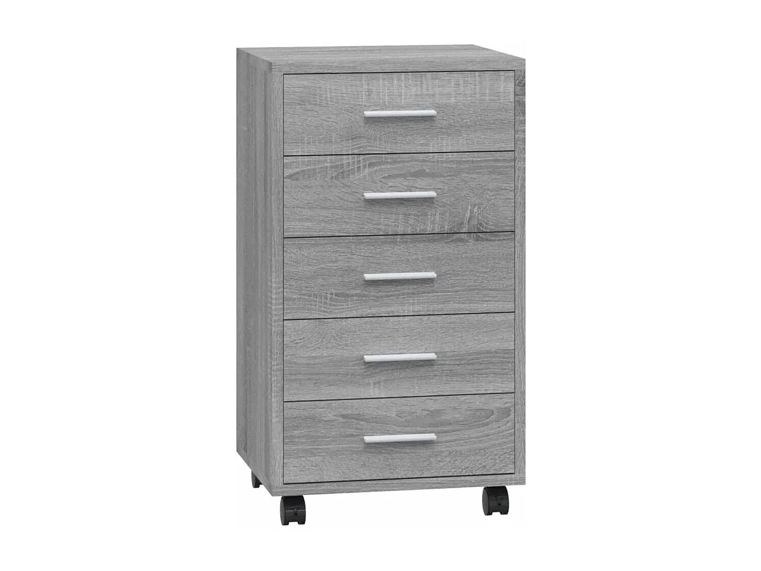 Armoire à tiroirs avec roulettes Sonoma gris Bois d'ingénierie FR47582