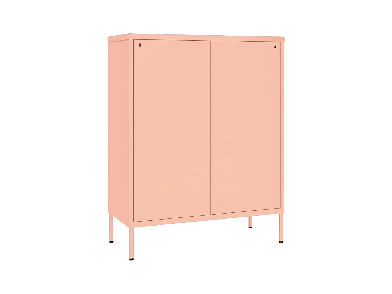 Armario de almacenamiento acero rosa 80x35x101,5 cm ES567514