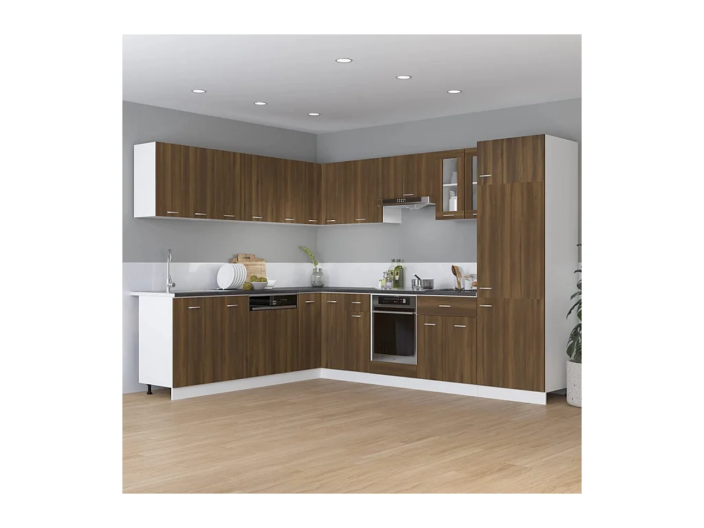 Armoire de plancher à tiroir Chêne marron 30x46x81,5 cm FR23686