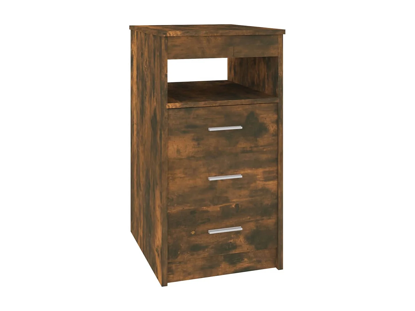 Cajonera de madera contrachapada color roble ahumado 40x50x76cm ES120405