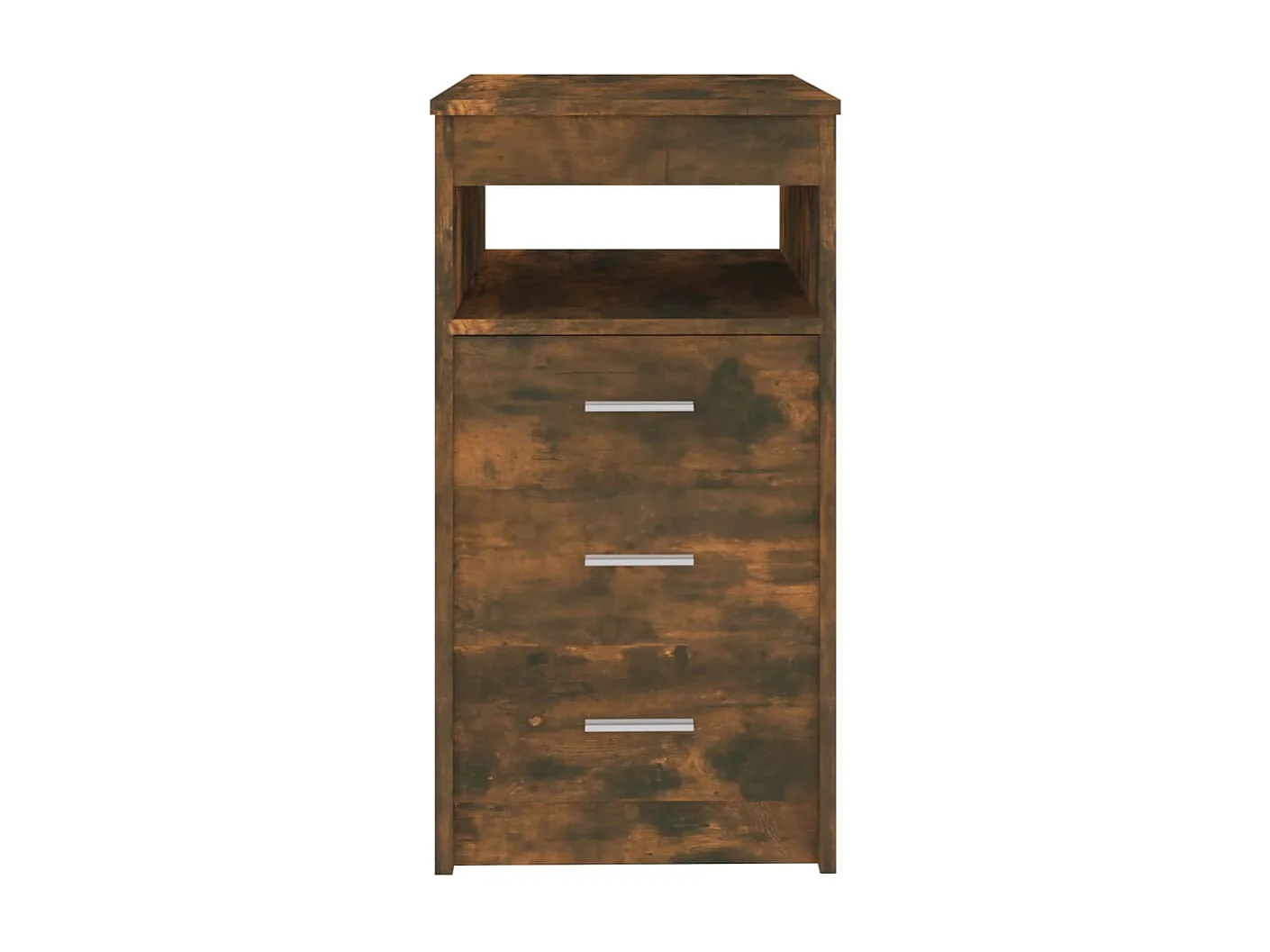 Cajonera de madera contrachapada color roble ahumado 40x50x76cm ES120405