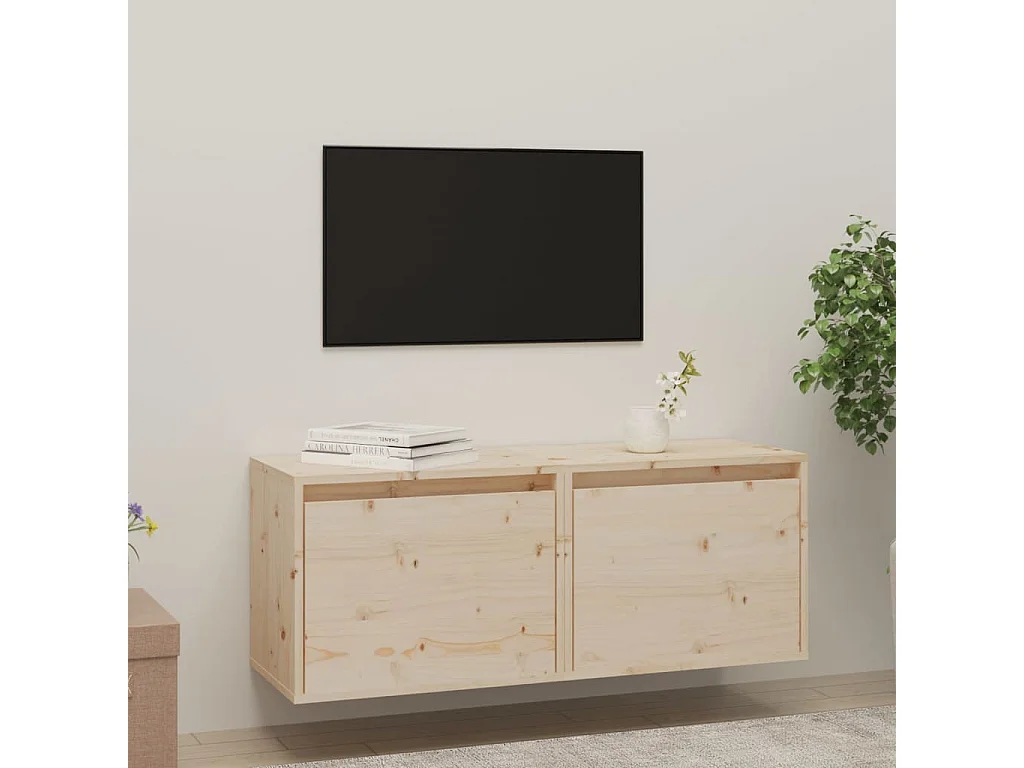 Armoires murales 2 pcs 45x30x35 cm Bois de pin massif FR10247