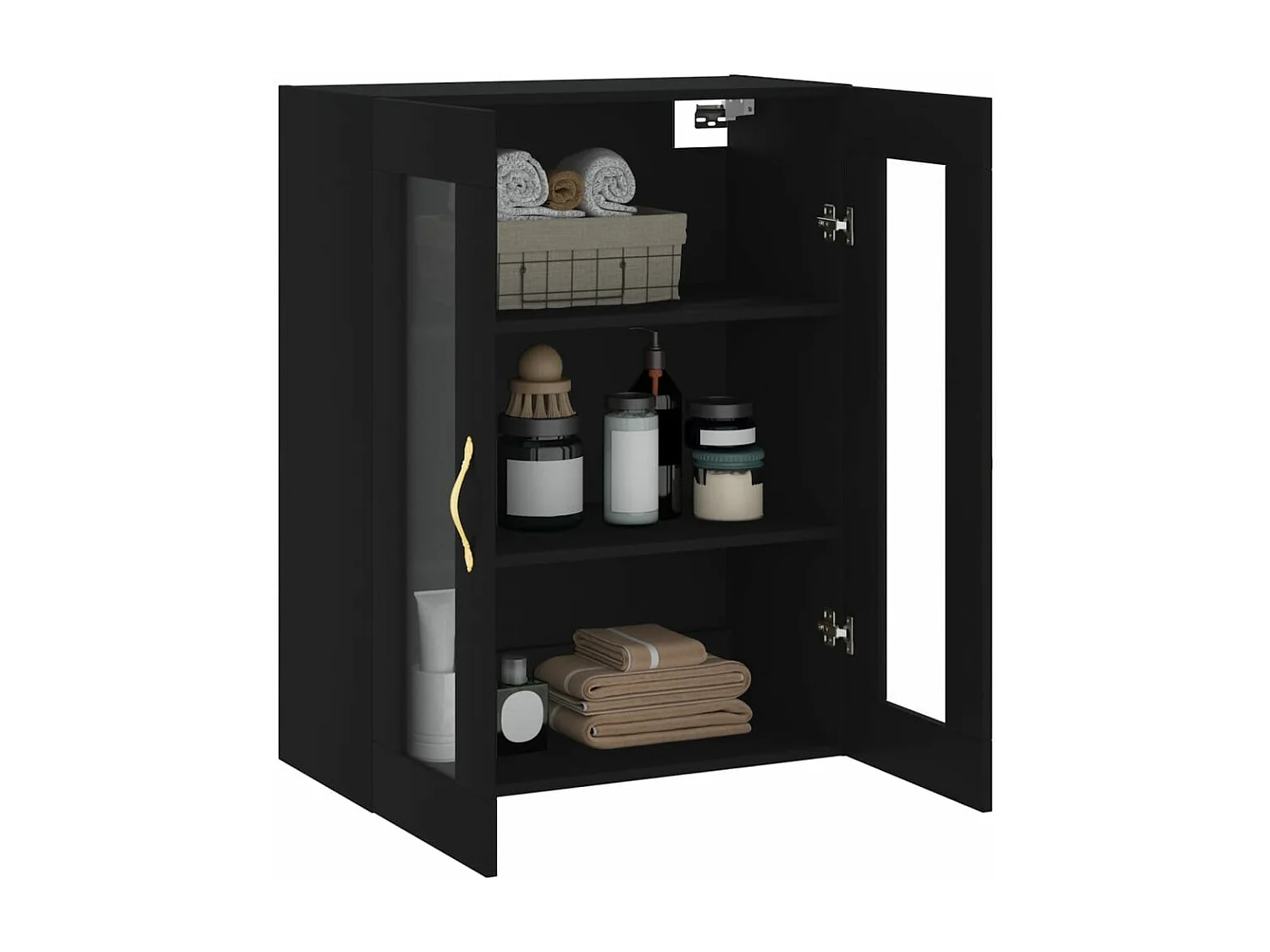 Armoire murale noir 69,5x34x90 cm FR90919