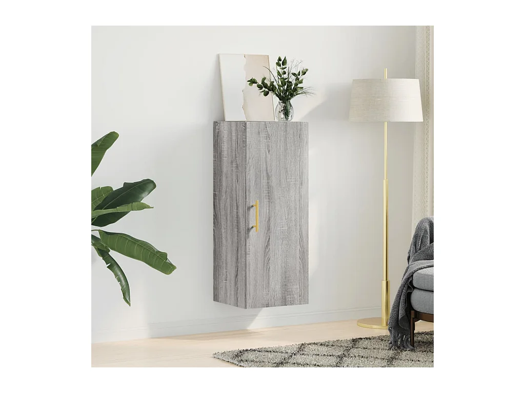 Armoire murale sonoma gris 34,5x34x90 cm FR27018