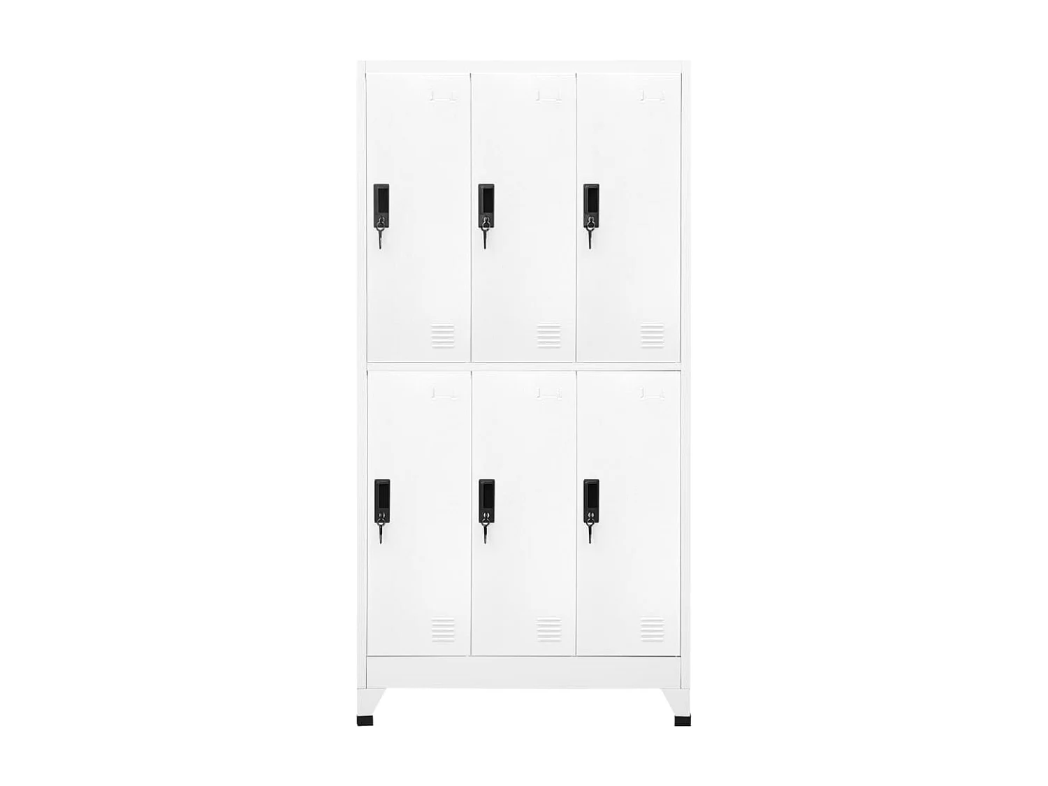 Armoire à casiers Blanc 90x45x180 cm Acier FR89254