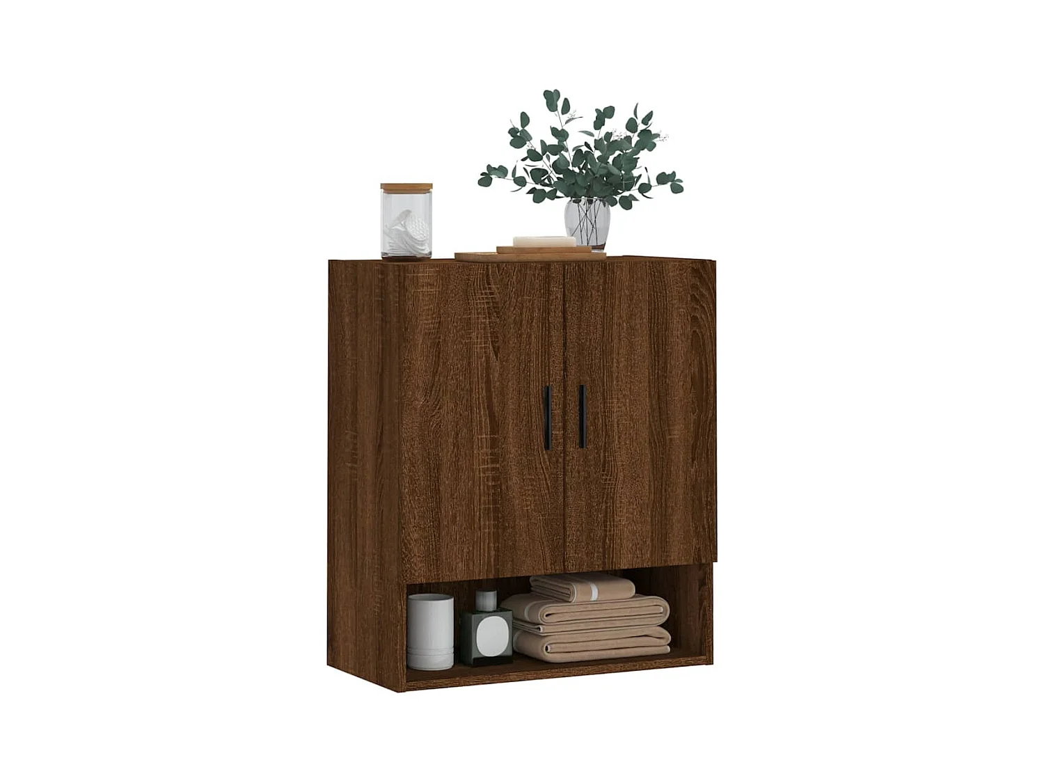 Armoire murale chêne marron 60x31x70 cm bois d'ingénierie FR84226