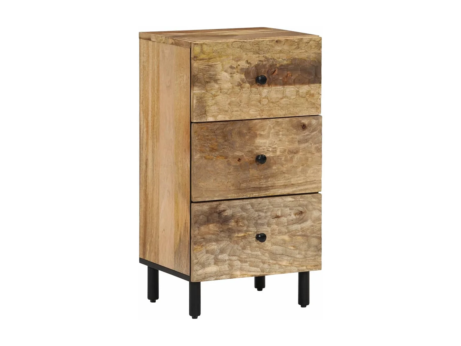 Armario auxiliar madera maciza de mango 40x33x75 cm ES140965