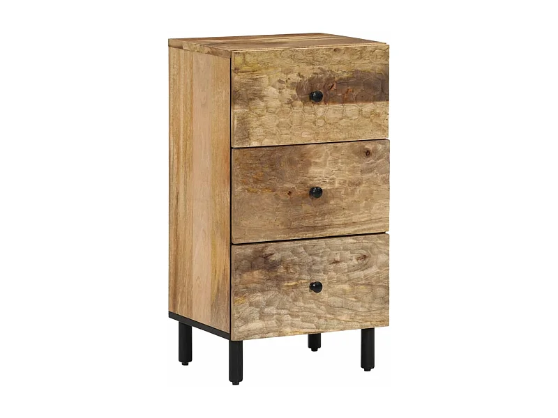 Armario auxiliar madera maciza de mango 40x33x75 cm ES140965