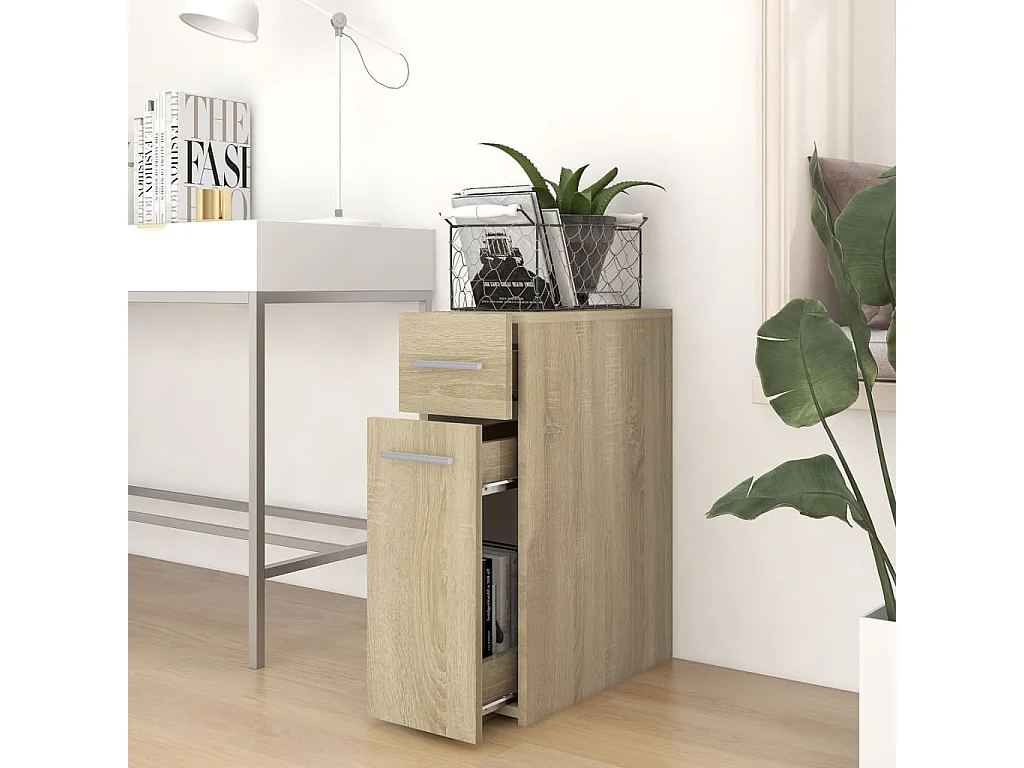 Armario boticario madera contrachapada color roble 20x45,5x60cm ES660338