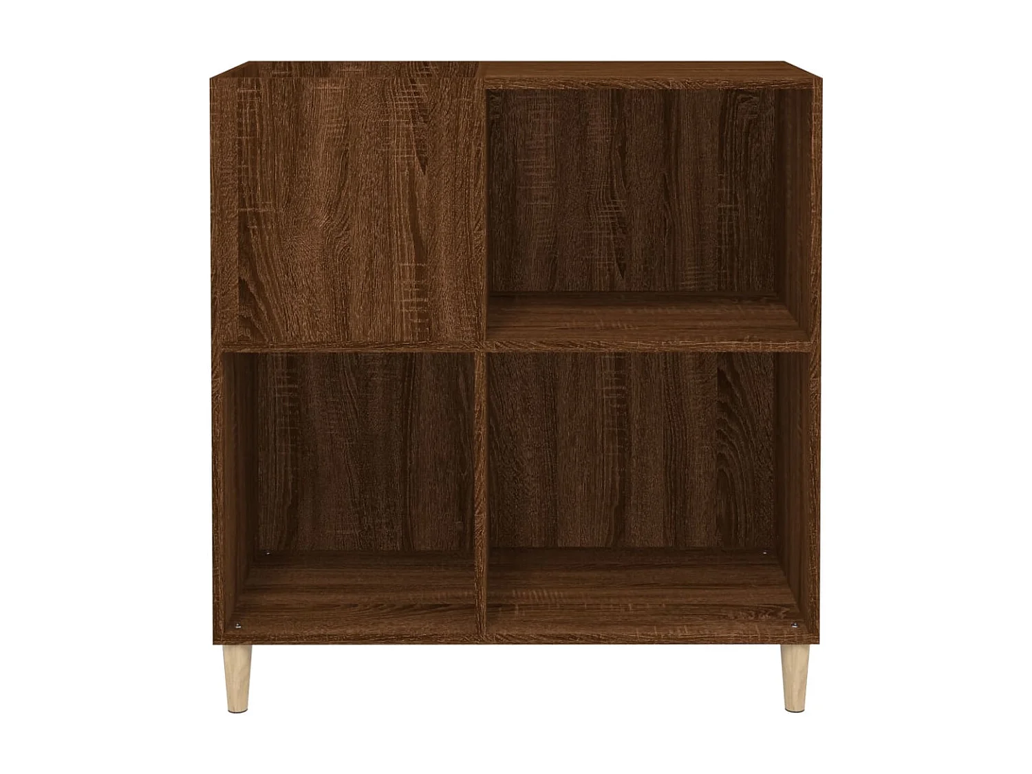 Armoire à disques chêne marron 84,5x38x89 cm bois d'ingénierie FR26724