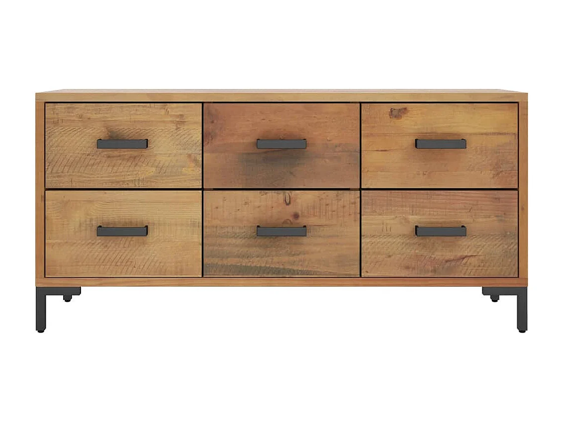 Armário de arrumação 110x30x45 cm pinho maciço castanho PT549390