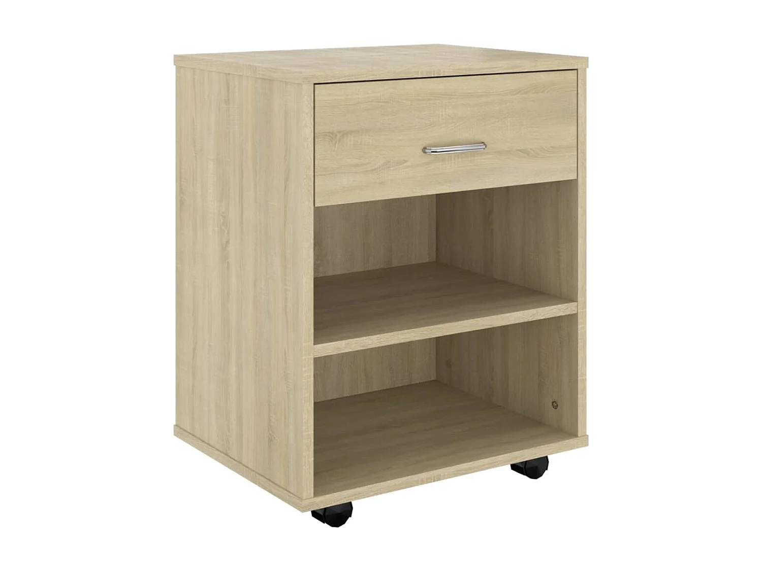 Armoire à roulettes Chêne sonoma 46x36x59 cm Bois d’ingénierie FR12126