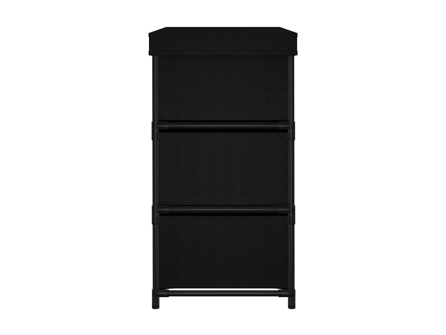 Armario almacenamiento con 6 cajones acero negro 55x29x55 cm ES988551