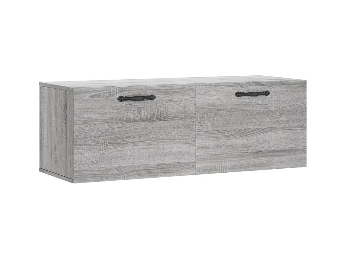Armoire murale sonoma gris 100x36,5x35 cm bois d'ingénierie FR10052