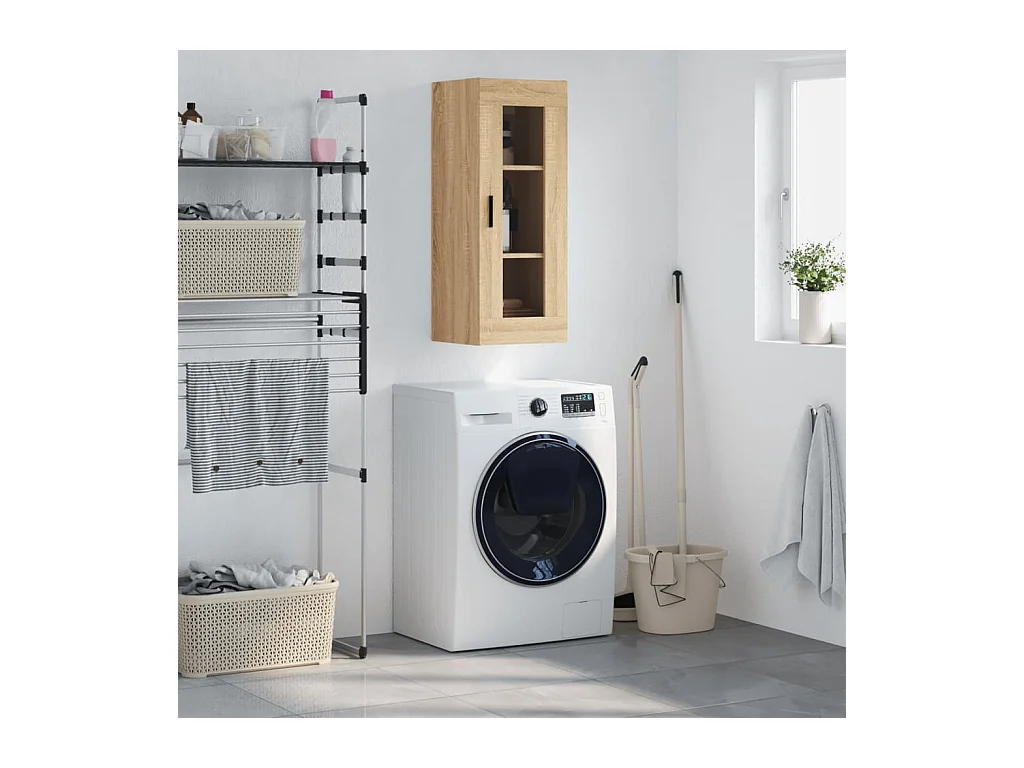 Armoire murale chêne sonoma 34,5x34x90 cm FR98800
