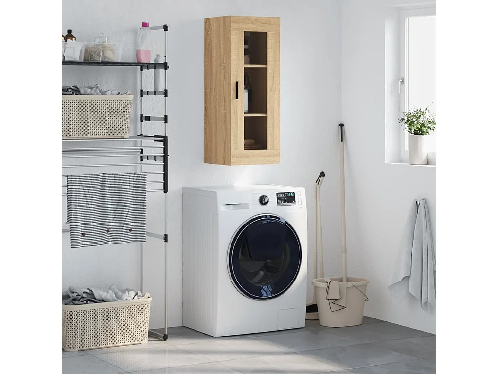 Armoire murale chêne sonoma 34,5x34x90 cm FR98800