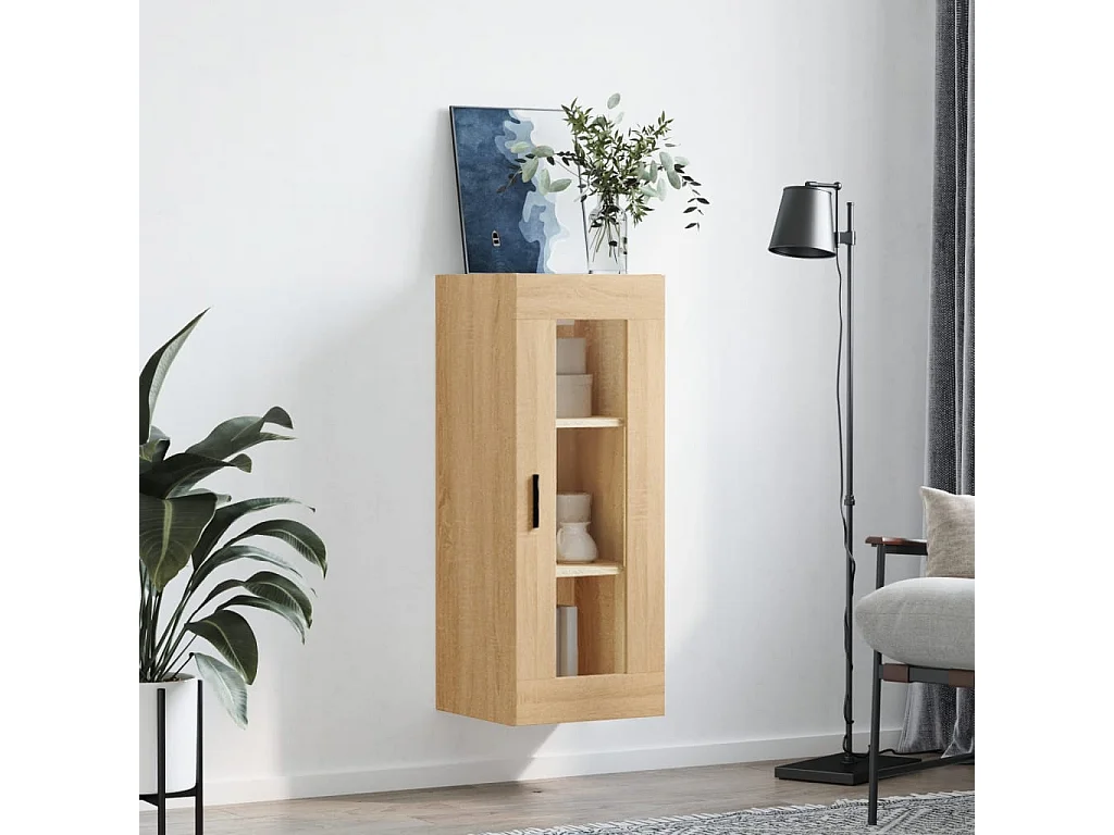 Armoire murale chêne sonoma 34,5x34x90 cm FR98800